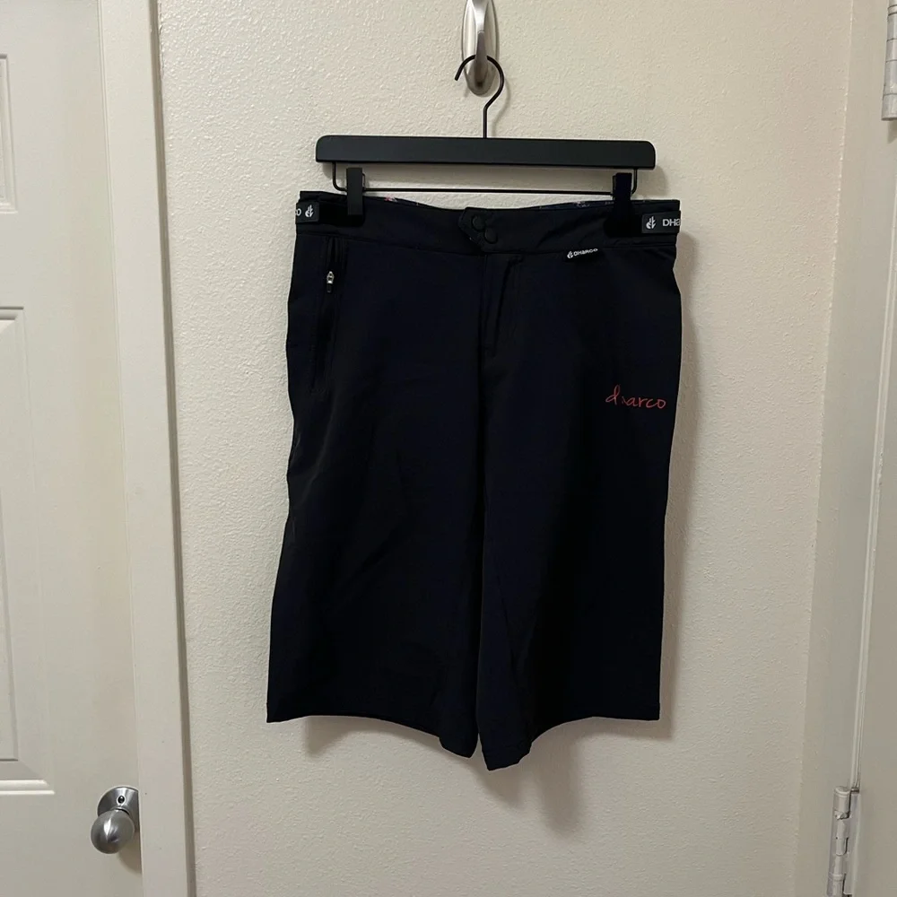 •DHARCO• Gravity Shorts Black Baggy Four Way Stretch Zipper Pockets - Picture 5 of 10